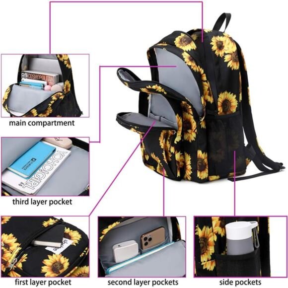 abshoo Classical Basic Travel‎ Backpack For School Water Resistant Bookbag
